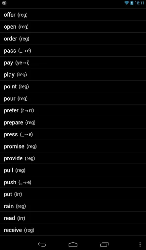 English Verbs Pro screenshot 4