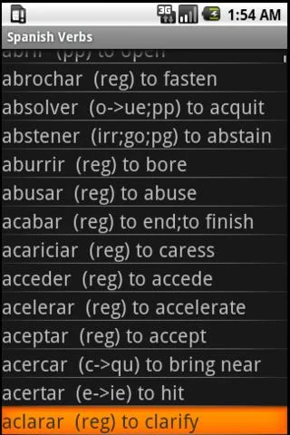 Spanish Verbs Pro screenshot 1