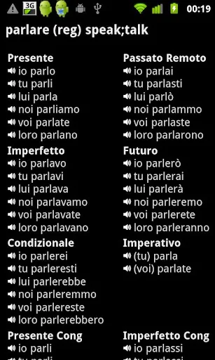 Italian Verbs Pro screenshot 2