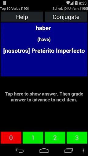 Spanish Verb Trainer screenshot 2