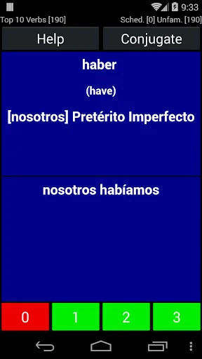 Spanish Verb Trainer screenshot 3