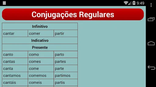 Portuguese Verb Trainer screenshot 4