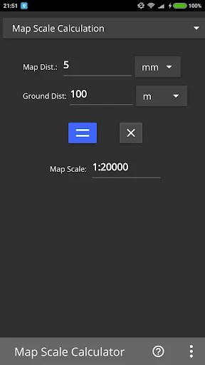Map Scale Calculator
