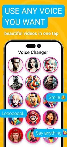 Voicer Celebrity Voice Changer screenshot 1