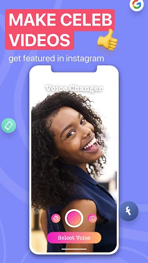 Voicer Celebrity Voice Changer screenshot 2