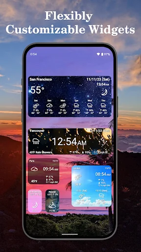 World Weather Clock Widget