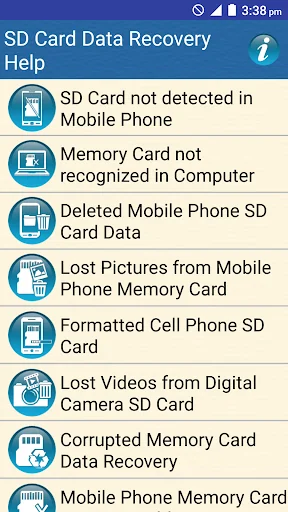 SD Card Data Recovery Help screenshot 1
