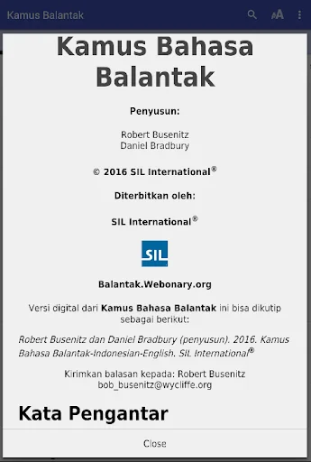 Kamus Balantak Dictionary