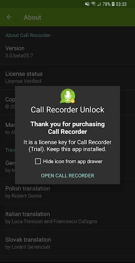 Call Recorder Unlock