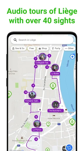 Liège Tour Guide:SmartGuide