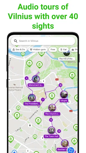 Vilnius Tour Guide:SmartGuide