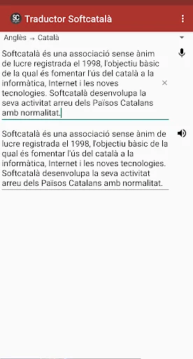 Traductor de Softcatalà screenshot 2