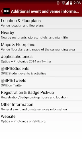 SPIE Conferences screenshot 4