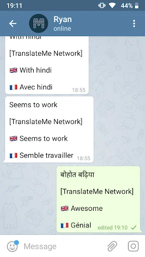 Telegram Translator Unofficial screenshot 2