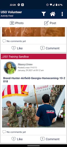 USO Volunteer Community screenshot 3