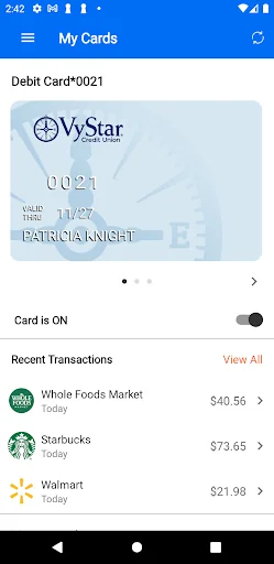 VyStar Card Control screenshot 2