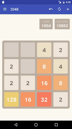 2048 (With AI helper) screenshot 1
