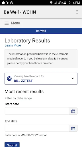 Northwell Patient Portal Blue