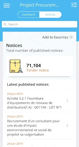 World Bank Project Procurement screenshot 2