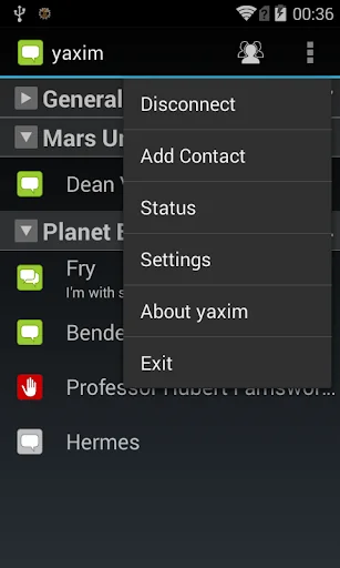 yaxim - XMPP/Jabber client screenshot 3