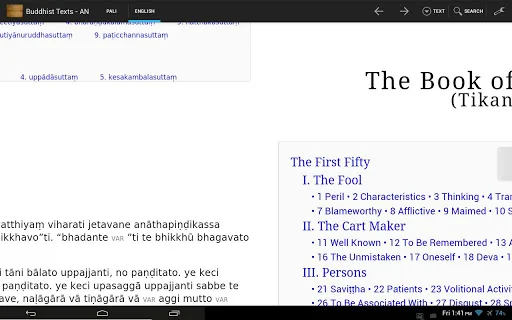 Theravada Buddhist Texts screenshot 2