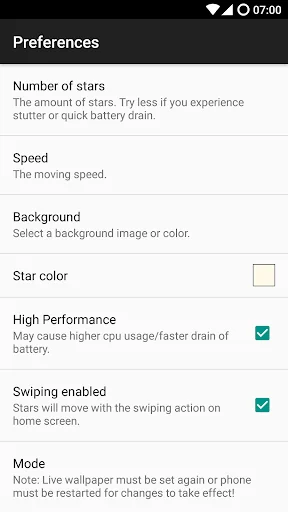 Star Live Wallpaper screenshot 4