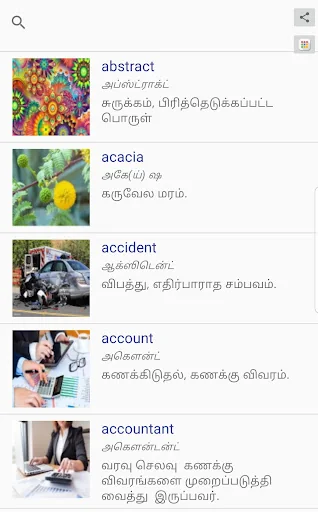 Eng - Tamil Picture Dictionary