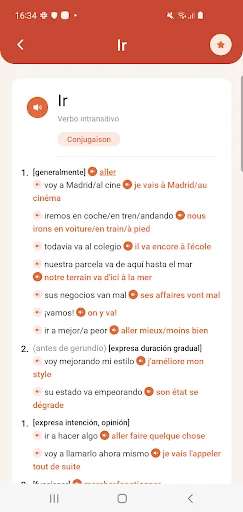 Dictionnaire espagnol-français screenshot 3