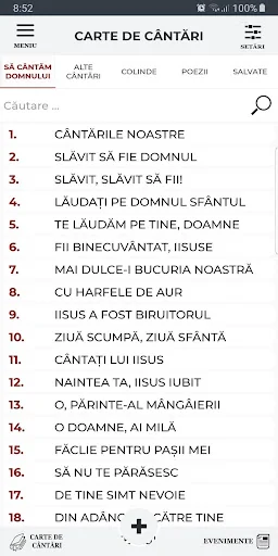 Carte de Cantari OasteaDomnulu