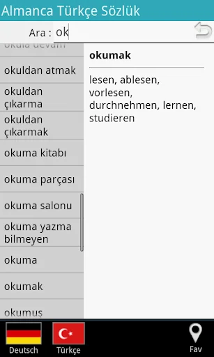 German Turkish Dictionary screenshot 2
