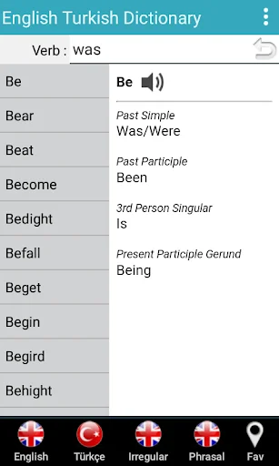 English Turkish Dictionary screenshot 3