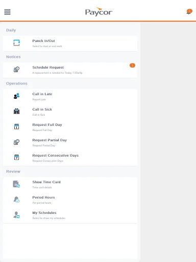 Paycor Time on Demand:Employee screenshot 2