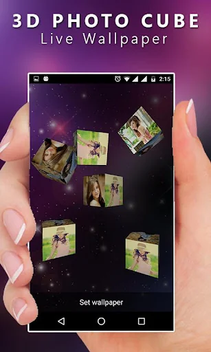 3D Cube Live Wallpaper screenshot 3