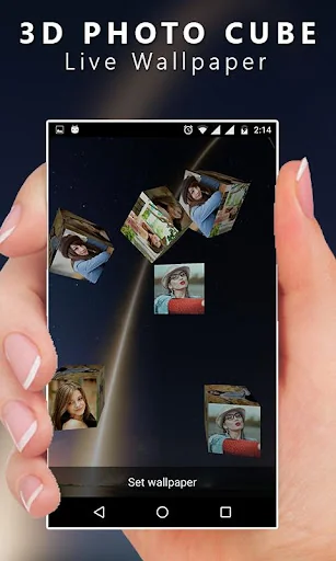 3D Cube Live Wallpaper screenshot 4
