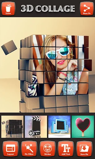 3D Photo Collage Editor screenshot 1