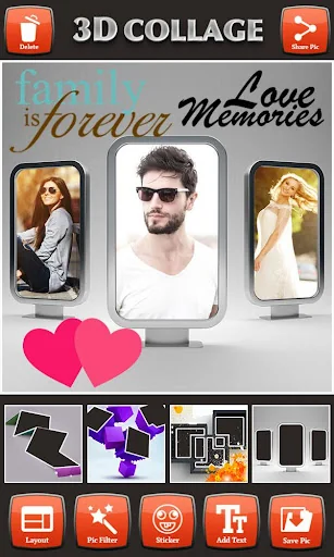 3D Photo Collage Editor screenshot 3