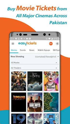 EasyTickets - Buy Movie, Bus & screenshot 4