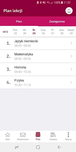 Dzienniczek VULCAN screenshot 2