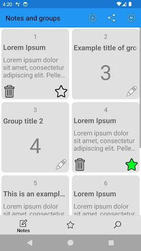Fast Notes and Groups Manager