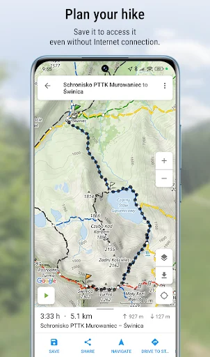 Hiking Map Poland screenshot 1