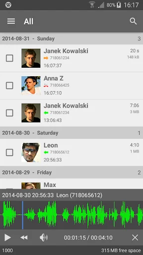 FonTel - Call Recorder screenshot 2
