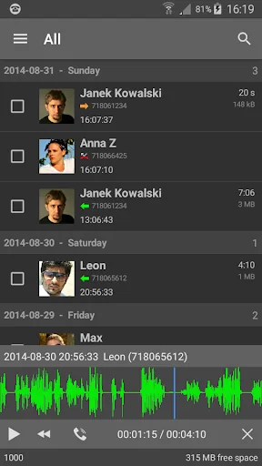 FonTel - Call Recorder screenshot 3