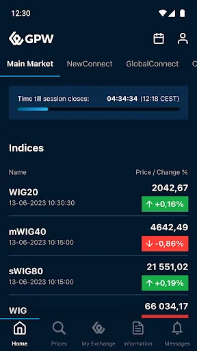 Warsaw Stock Exchange screenshot 1