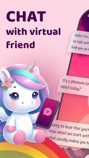 Talking Unicorn - Virtual Chat screenshot 1