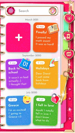Unicorn Diary (lock - PIN) screenshot 1
