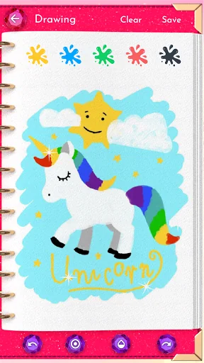 Unicorn Diary (lock - PIN) screenshot 4