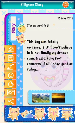 Kittycorn Diary for Kids