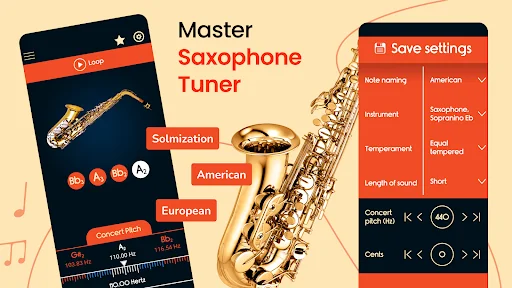 Master Saxophone Tuner screenshot 1