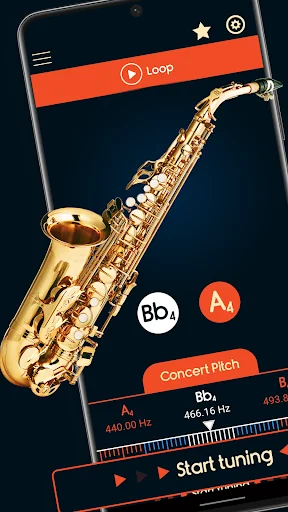 Master Saxophone Tuner screenshot 2