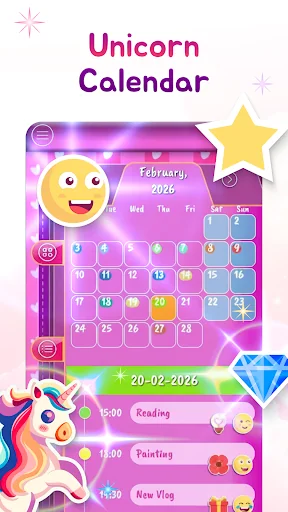 Unicorn Calendar screenshot 3